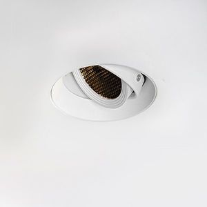 Moderné zapustené bodové svetlo biele GU10 AR70 okrúhle bez rámu - Oneon Honey vyobraziť