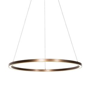 Závesná lampa bronzová 80 cm vrátane LED 3-stupňového stmievania - Girello vyobraziť