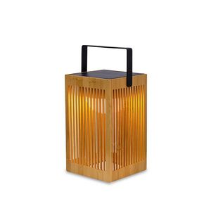 Bambusová stolná lampa vrátane LED stmievateľná IP54 solárna nabíjateľná s diaľkovým ovládaním - Okinawa vyobraziť