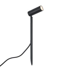 Bodové svietidlo so zemným hrotom čierne 40 cm vrátane LED nastaviteľné IP65 vrátane kábla a zástrčky - Carl vyobraziť