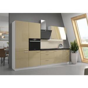 Kuchynská linka Lara 310 MDF Cappucino lesklá bez dosky vyobraziť
