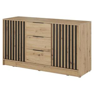 Komoda Nelly 3D Dub Artisan/Čierna vyobraziť