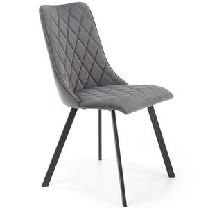 Stolička K450 Velvet/Kov Šedá vyobraziť