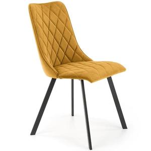 Stolička K450 Velvet/Kov horčicová vyobraziť