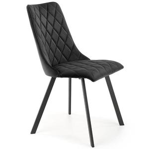 Stolička K450 Velvet/Kov čierna vyobraziť