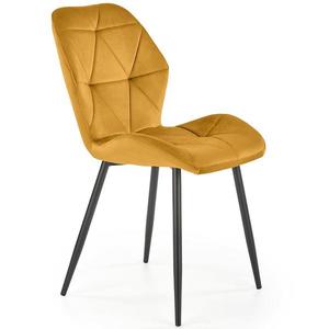 Stolička K453 Velvet/Kov horčicová vyobraziť