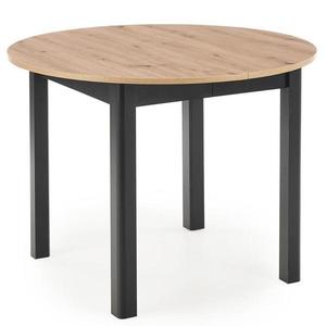 Rozkladací stôl Ringo 102/142x102cm Doska/MDF – Dub Artisan/Čierna vyobraziť