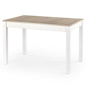 Rozkladací stôl Maurycy 118/158x75cm doska/ABS/MDF– Dub Sonoma/Biely vyobraziť