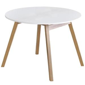 Rozkladací stôl Ruben 102/142x102cm doska/drevo – biela mat/Dub medový vyobraziť
