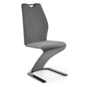 Stolička K442 tkanina/kov popol 46x61x102 vyobraziť