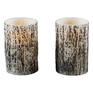 LIVARNO home Vosková LED sviečka (imitácia dreva) vyobraziť