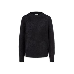 Pletený pulóver, čierny vyobraziť