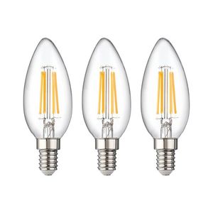 LIVARNO® Filamentové LED žiarovky, 3 kusy (E14 sviečka, filamentová) vyobraziť