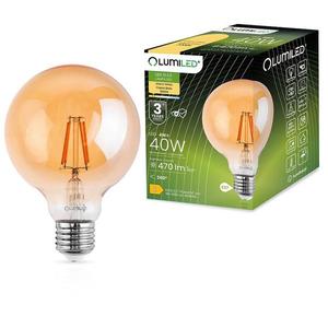 Žiarovka LED G125 filament 4W E27 470LM 2000K vyobraziť