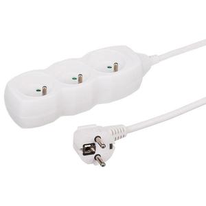 Predlžovací kábel 3G 3x1 Z/U 1, 5m 34315 biely vyobraziť