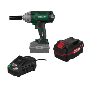 PARKSIDE® Aku rázový uťahovák 20 V PASSK 20-Li C4 + Rýchlonabíjačka akumulátora 20 V/4, 5 A + Akumulátor 20 V/4 Ah vyobraziť