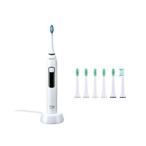 CIEN Beauty Aku sonická zubná kefka CBSZB 3.7 A1, biela + Náhradné hlavice na zubnú kefku, 6 kusov vyobraziť