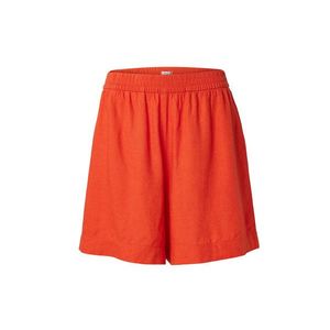 Ľanové šortky, oranžové vyobraziť