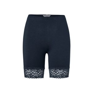 Cyklistické šortky s čipkovým lemom, modré vyobraziť