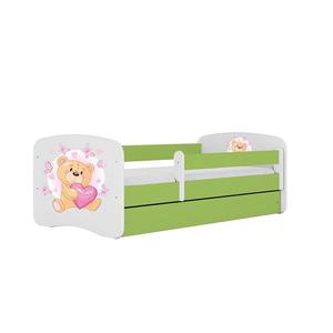 Detská Posteľ. Babydreams+Sz+M Zelená 70x140 Medveď s motýľmi vyobraziť