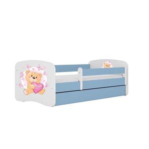 Detská Posteľ. Babydreams+Sz+M Modrá 80x160 Medveď s motýľmi vyobraziť