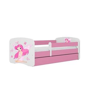 Detská posteľ Babydreams+Sz+M ružový 80x180 víla 1 vyobraziť
