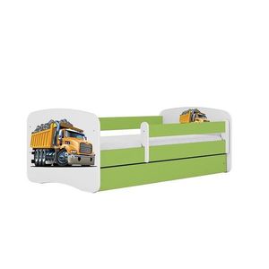 Detská Posteľ. Babydreams+Sz+M Zelená 80x180 - Nákladné auto vyobraziť
