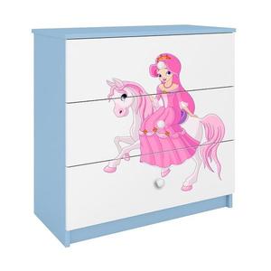 Detská komoda Babydreams modrá – Princezná 1 vyobraziť