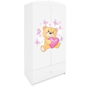 Skriňa Babydreams biela – Medveď s motýľmi vyobraziť