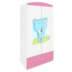 Skriňa Babydreams Ružová – Medveď modrý vyobraziť
