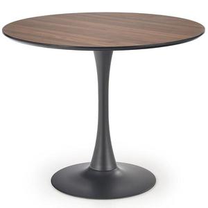 Stôl Olmo mdf/oceľ – orech/čierna vyobraziť