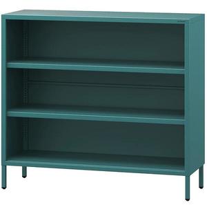 Kovový regál nízky Luca Modern Sea Green vyobraziť