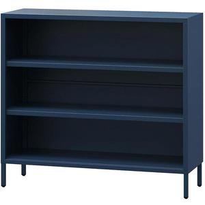 Kovový regál nízky Luca Modern Dark Blue vyobraziť