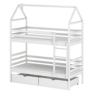Posteľ Domček Alex 90x200 biela vyobraziť