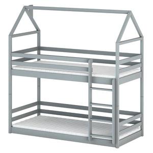 Posteľ Domček Axel 90x200 sivá vyobraziť