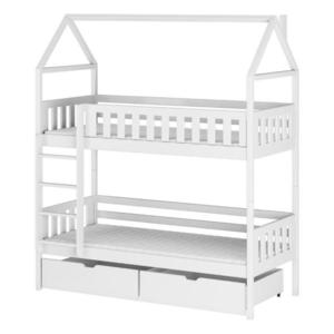 Posteľ Domček Gaja 90x200 biela vyobraziť