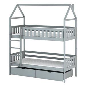Posteľ Domček Gaja 80x160 sivá vyobraziť