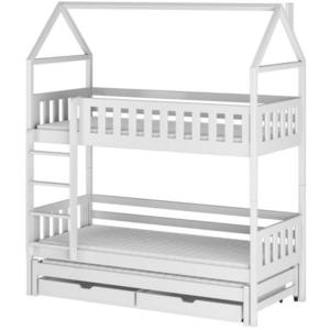 Posteľ Domček Iga 90x200 biela vyobraziť
