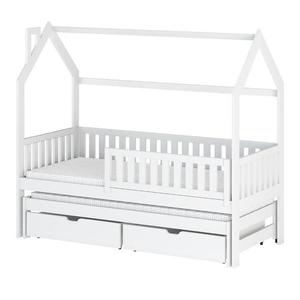 Posteľ Domček Monkey 80x160 biela vyobraziť