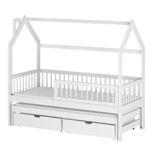 Posteľ Domček Papi 90x200 biela vyobraziť