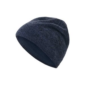 Pletená čiapka, tmavomodrá vyobraziť