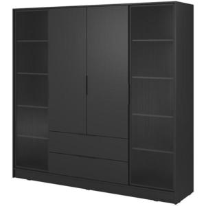 Skriňa Kelly 4D RD čierna s LED vyobraziť