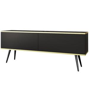 TV stolík Oro 135 Čierna+ Čierne nohy vyobraziť