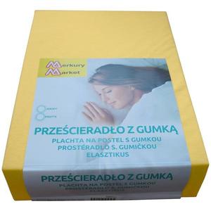 Plachta na posteľ Jersey 200x220 žltá 5102 vyobraziť