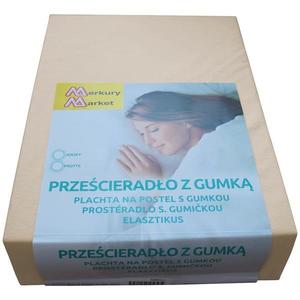Plachta na posteľ Jersey 200x220 béžová 4011 vyobraziť