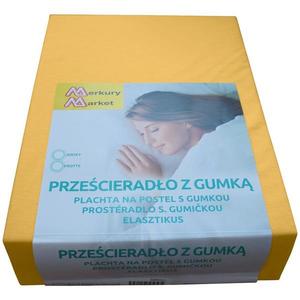 Plachta na posteľ jersey 90x200 kol. 5103 horčicová vyobraziť