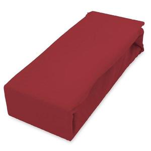 Plachta jersey s gumičkou 140x200 červená vyobraziť