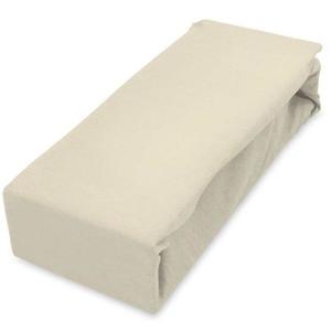 Plachta jersey s gumičkou 180x200 krémová vyobraziť