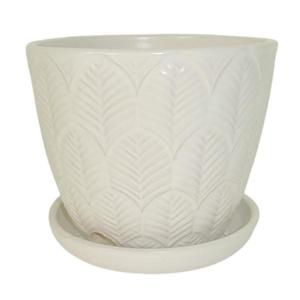 Kvetináč R954-7.5SC-MW 19x19x16, 5 cm biela vyobraziť