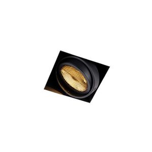 Zápustený reflektor čierny GU10 AR111 bez rámu - Oneon Honey vyobraziť